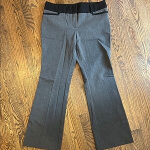 DKNY Gray and Black Women's Trousers